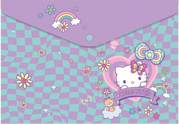 Πλαστικός φάκελος Α4 με κουμπί Coolpack - Hello Kitty 3