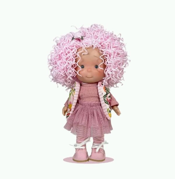 Κούκλα Nines d'Onil - Little Pippa Ροζ Wool (23 cm)